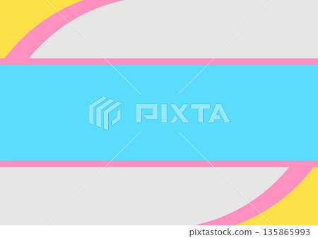Minimal pastel colorful abstract geometric tech background 135865993