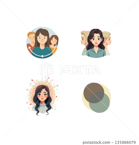 Collection of pixel art illustrations featuring science, nature, and human discovery. Includes butterfly, rocket, backpack, and box. 135866079