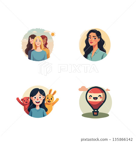Adorable vector illustration set featuring a water tank, smiling ant, umbrella in the rain, and a strawberry cupcake. Adorable vector illustration set featuring a water tank, smiling ant, umbrella in the rain, and a strawberry cupcake. 135866142