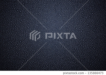 Water droplets on dark cover background. Wallpaper and cover background concept. Water droplets on dark cover background. Wallpaper and cover background concept. 135866473