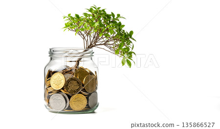 Business man executive balancing precariously on sphere ball financial stability risk control management challenge opportunity success concept metaphor 135866527