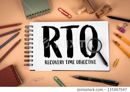 RTO Recovery Time Objective Business Continuity Planning Concept RTO Recovery Time Objective Business Continuity Planning Concept 135867047
