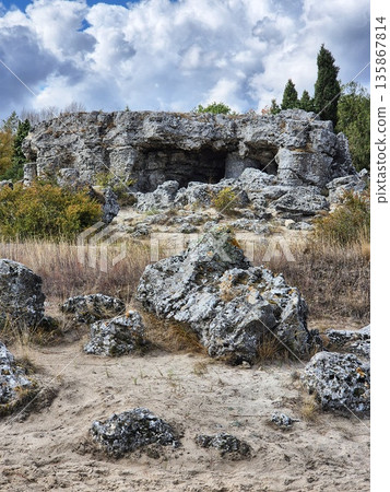 Pobiti Kamani (The Stone Forest) is a natural landmark located near Varna, Bulgaria. 135867814