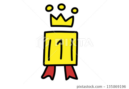 Cute hand-drawn style top ranking material Cute hand-drawn style top ranking material 135869196