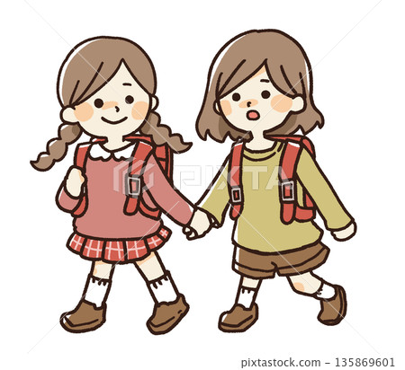 兩名小學生 兩名小學生 135869601