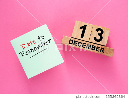 Date December 31 to remember concept with sticky note and wooden calendar Date December 31 to remember concept with sticky note and wooden calendar 135869864