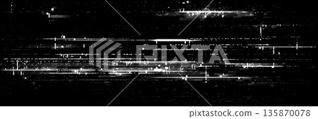 Digital glitch texture with pixelated noise effect 135870078