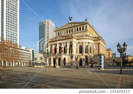 Alte Oper Frankfurt historic opera house square Alte Oper Frankfurt historic opera house square 135870317