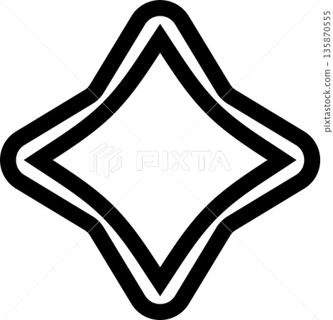 Star bold shape. Element geometric 135870555