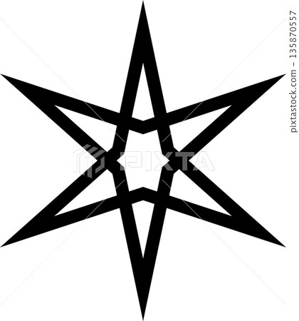 Star bold shape. Element geometric 135870557