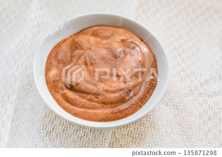 Handmade chocolate cake 135871298