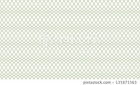 A subtle, seamless vector pattern of light green intersecting curved line. 135871563