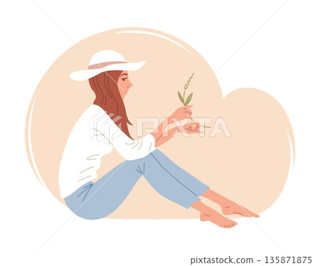 Relaxing couple sitting together isolated on white background Relaxing couple sitting together isolated on white background 135871875