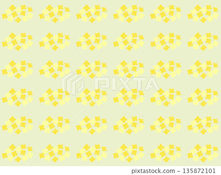 Simple rapeseed flower pattern background 135872101