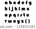 字母 4 小寫黑色 135872183