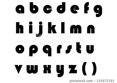 Letter 4 Alphabet Lowercase Black Letter 4 Alphabet Lowercase Black 135872183