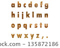 字母5 小寫木紋 135872186