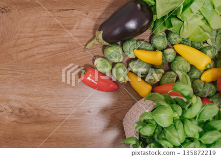 Healthy eating and cooking concept with assorted fresh raw vegetables Healthy eating and cooking concept with assorted fresh raw vegetables 135872219
