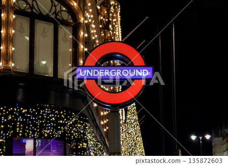 Underground stret sign 135872603