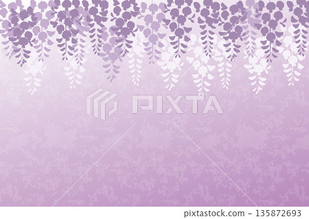 紫色紫藤花從上方垂落的背景 | 紫藤、花朵、春天、花卉、背景 135872693