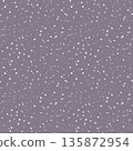 A seamless pattern of white dots on a soft gray background 135872954