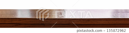 Wooden table surface with soft natural light Wooden table surface with soft natural light 135872962