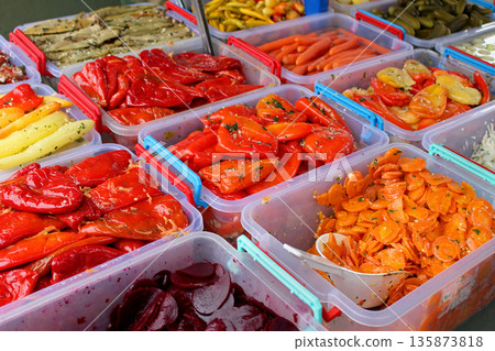 Pickled vegetables Pickled vegetables 135873818