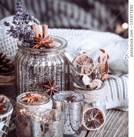 autumn composition in the interior autumn composition in the interior 135873892