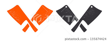 Butcher Knife. Butchery symbol, icon logo, sign Butcher Knife. Butchery symbol, icon logo, sign 135874424