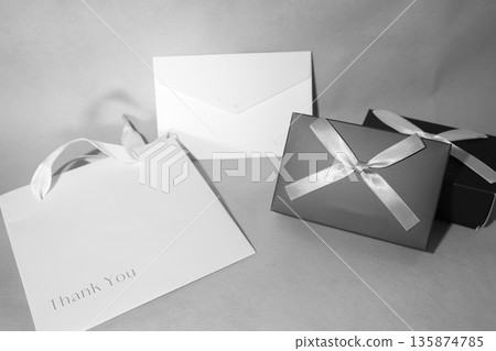 Opened gift box Opened gift box 135874785