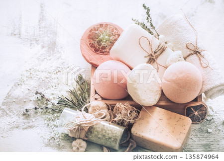 Spa in the background 135874964