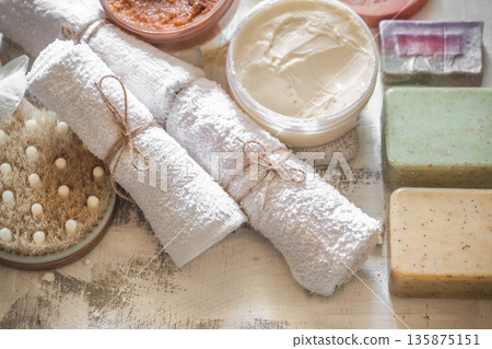 Spa composition with soap Spa composition with soap 135875151