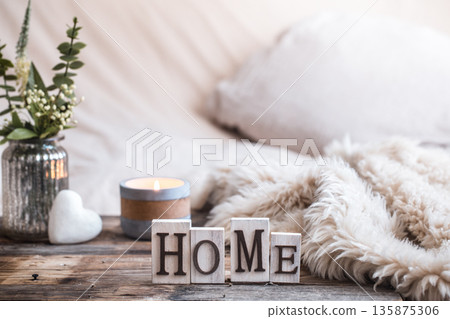 still life homely atmosphere in the interior 135875306