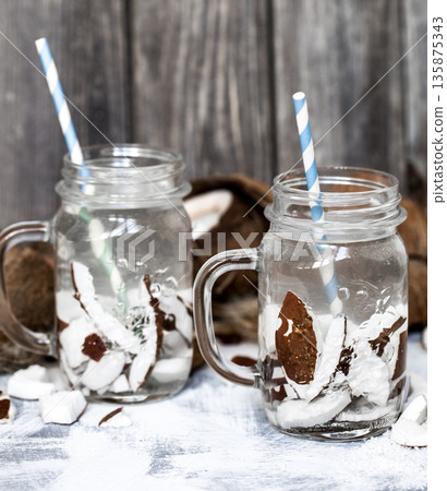 Summer coconut drink Summer coconut drink 135875343