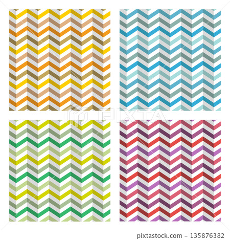 Collection of four tapestry or fabric patterns 135876382