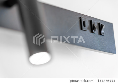 Kitchen faucet. Water aerator. Metal texture. Kitchen faucet. Water aerator. Metal texture. 135876553