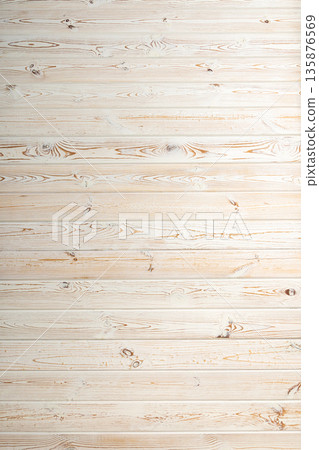 Light wooden background. Ample space. Scandi mood. 135876569