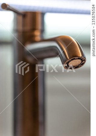 Modern faucet. Water aerator. Satin finish. 135876584