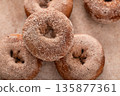 Apple cider or pumpkin spice donuts fall dessert idea 135877361