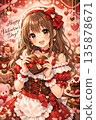 Valentine's girls 135878671
