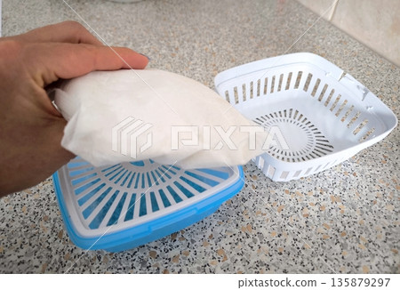 Installing a replacement unit in a portable dehumidifier for the home Installing a replacement unit in a portable dehumidifier for the home 135879297