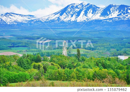 Spectacular views of Kamifurano, Hokkaido 135879462