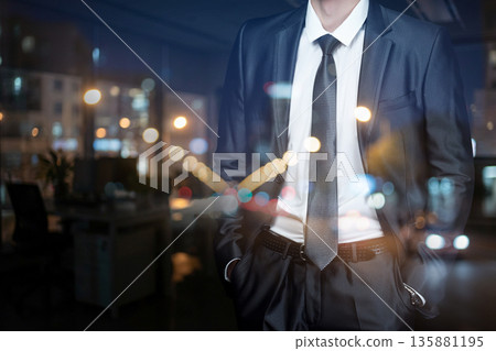 City evening style. City evening style. 135881195