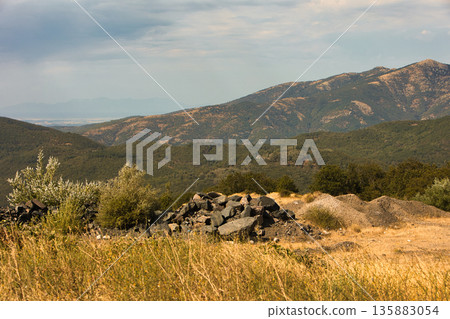 Mountain landscape near, vlore  albania  august 2025  135883054