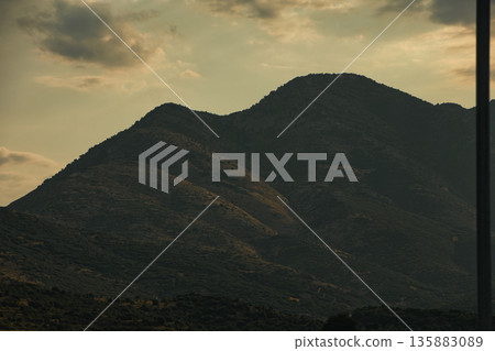 Mountain landscape near, vlore  albania  august 2025  135883089