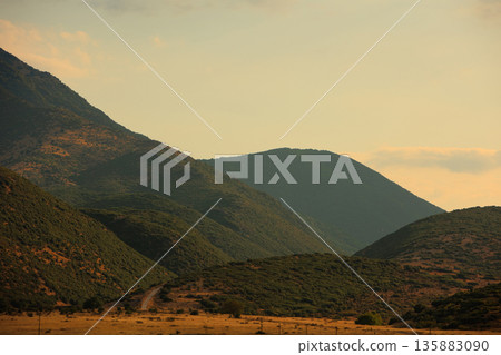 Mountain landscape near, vlore albania august 2025 Mountain landscape near, vlore albania august 2025 135883090