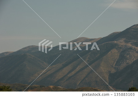 Mountain landscape near, vlore  albania  august 2025  135883103