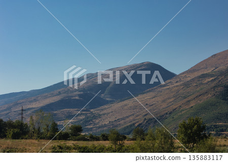Mountain landscape near, vlore albania august 2025 Mountain landscape near, vlore albania august 2025 135883117