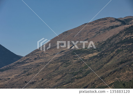 Mountain landscape near, vlore  albania  august 2025  135883120