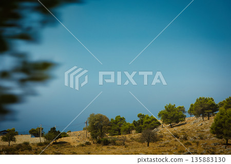 Mountain landscape near, vlore  albania  august 2025  135883130